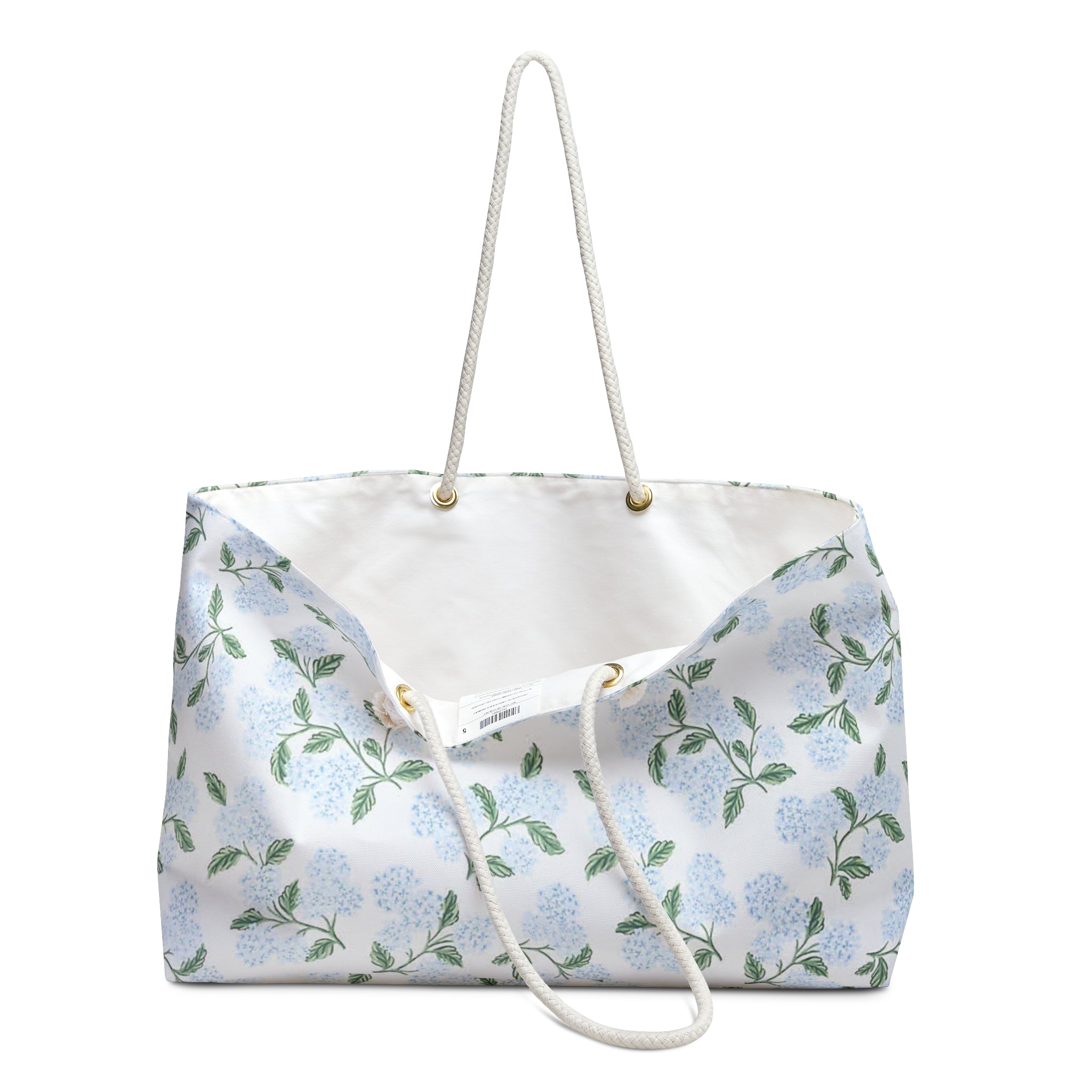 Hydrangea Floral Weekender Bag