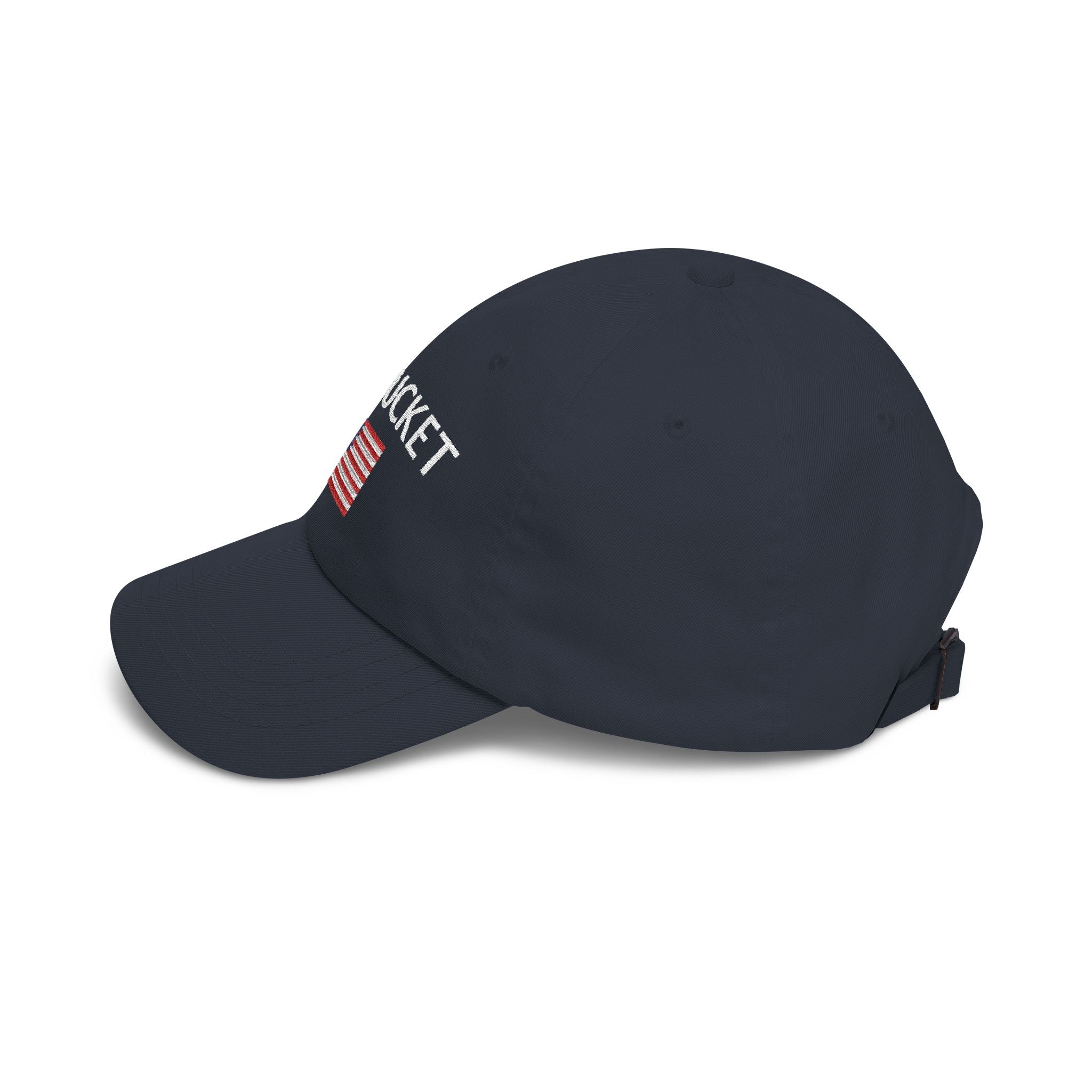 Nantucket Dad Cap with American Flag Embroidery