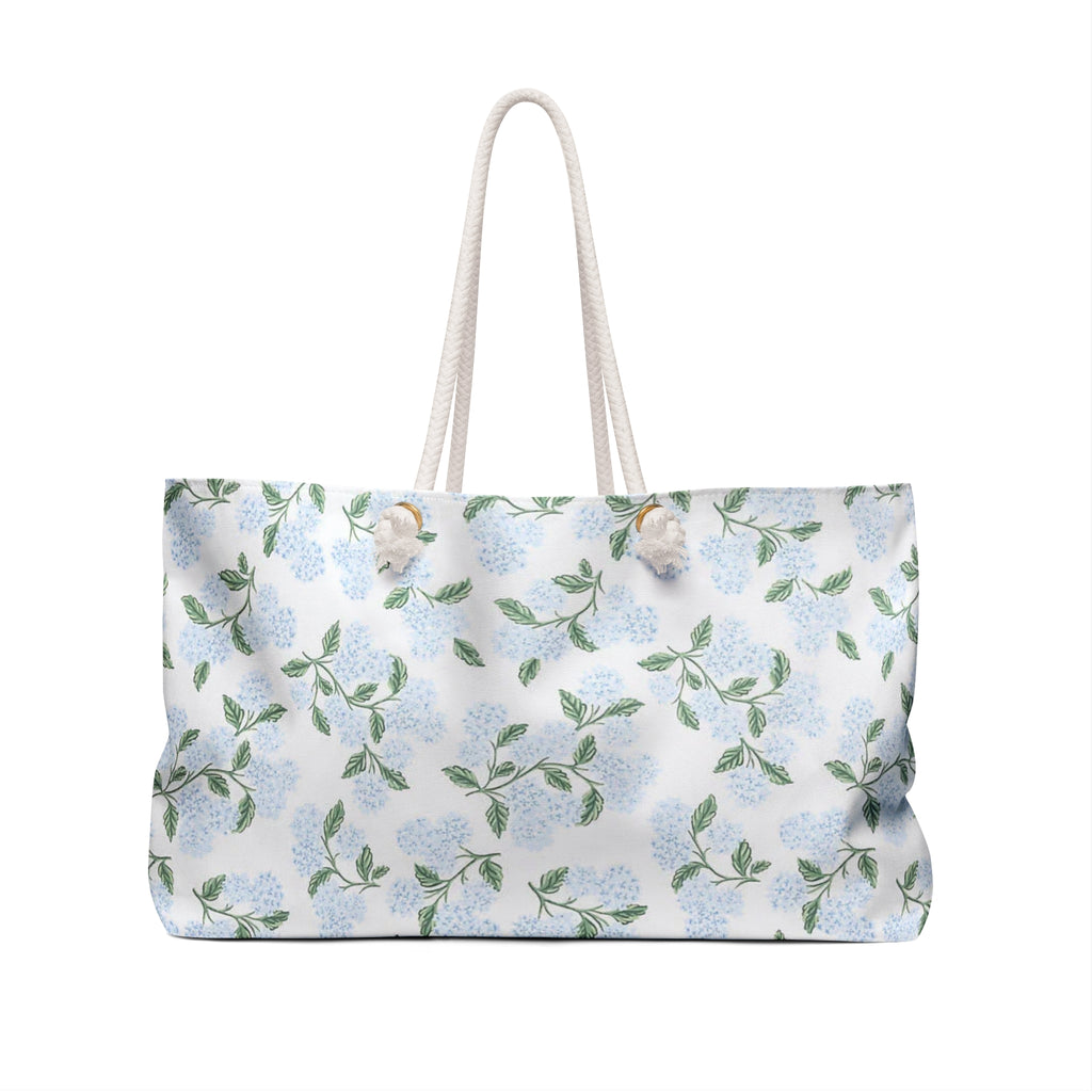 Hydrangea Floral Weekender Bag